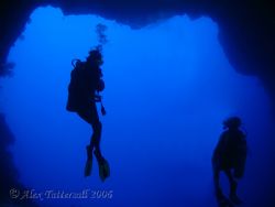 My lovely wife in the Blue Holes, Palau !! Hope this look... by Alex Tattersall 